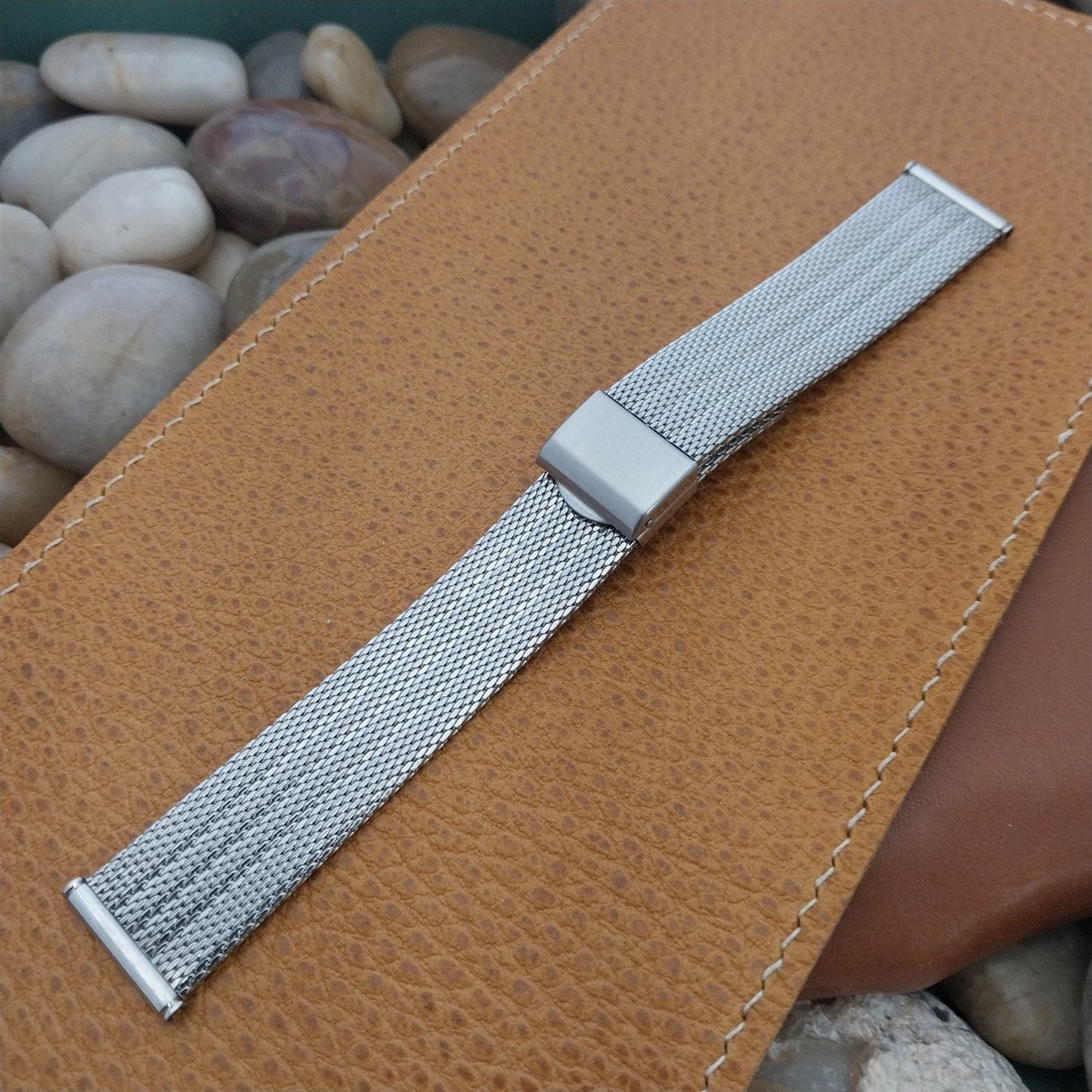 19mm Stainless Steel Mesh Kreisler Stelux 1960s-70s Unused Vintage Watch Band