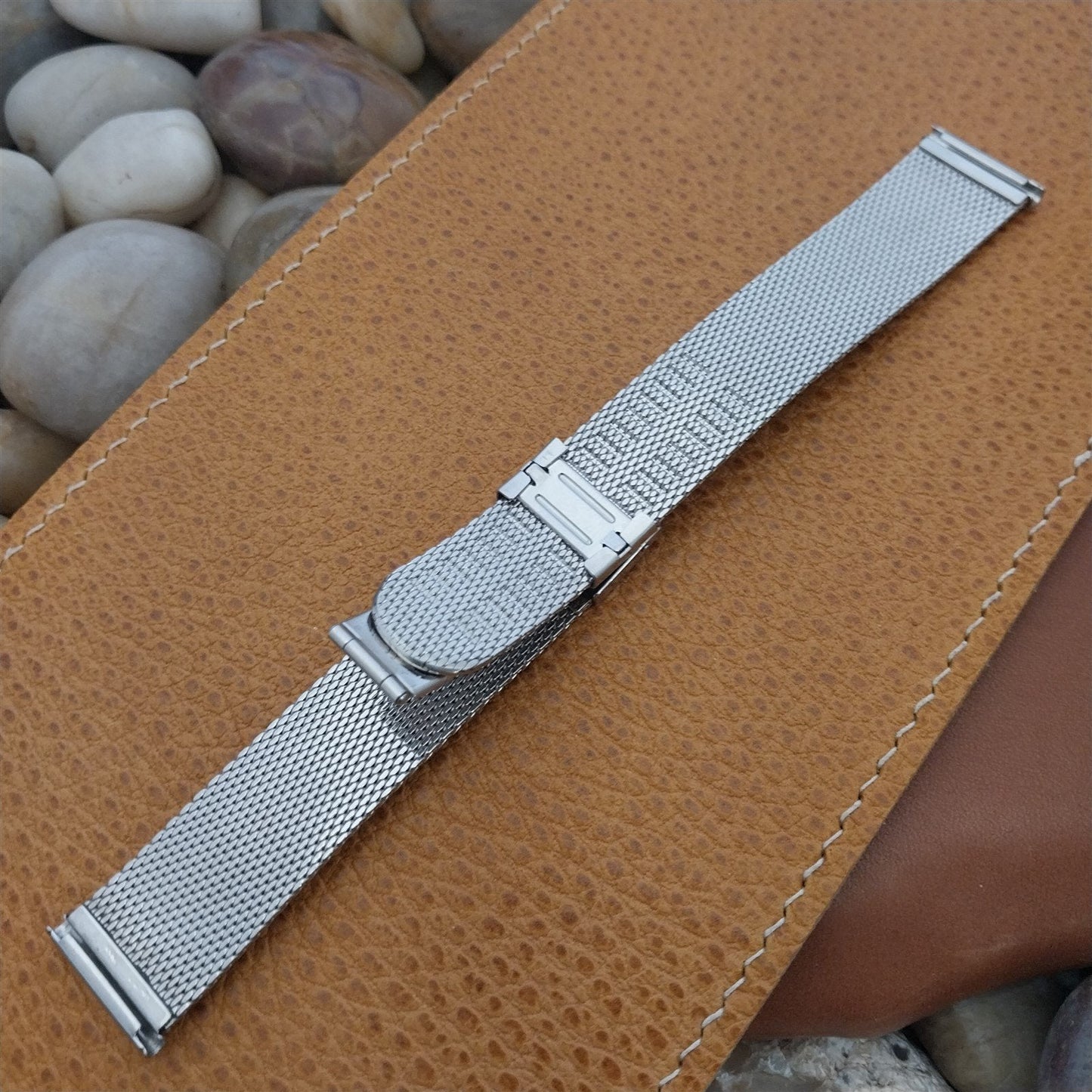 19mm Stainless Steel Mesh Kreisler Stelux 1960s-70s Unused Vintage Watch Band