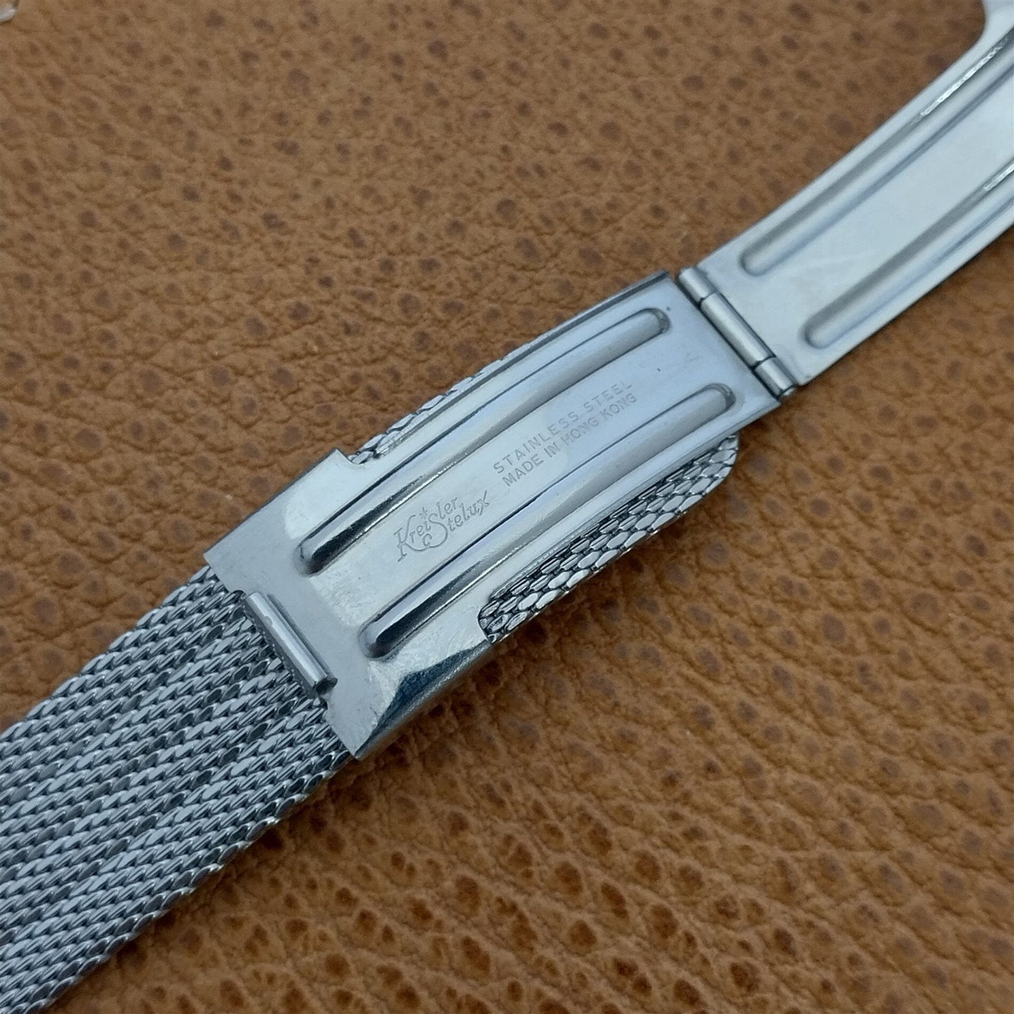 19mm Stainless Steel Mesh Kreisler Stelux 1960s-70s Unused Vintage Watch Band