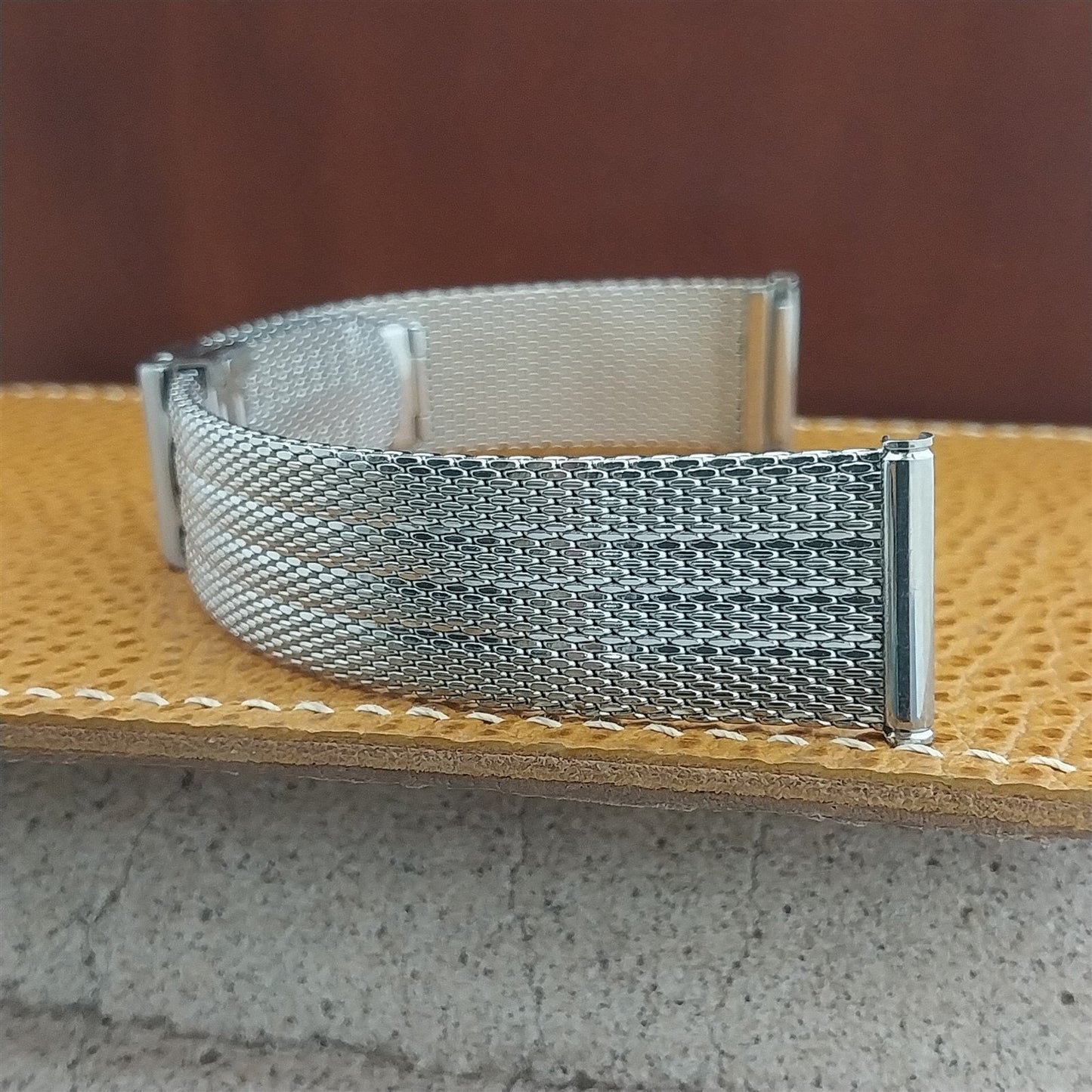 19mm Stainless Steel Mesh Kreisler Stelux 1960s-70s Unused Vintage Watch Band