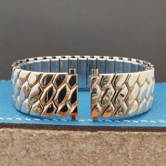 Speidel Wide Golden Era 22mm 20mm Gold-Tone Expansion Unused Vintage Watch Band