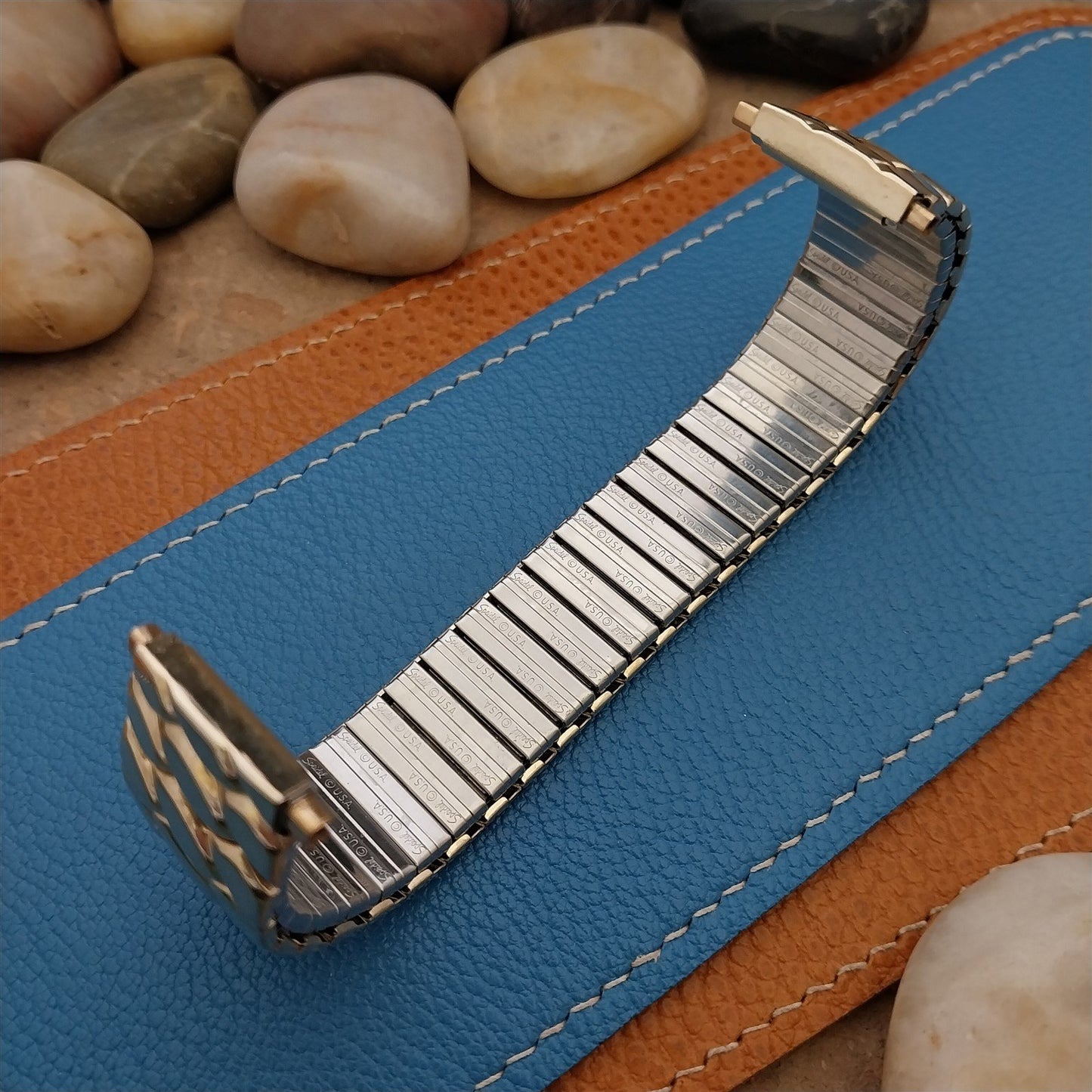 Speidel Wide Golden Era 22mm 20mm Gold-Tone Expansion Unused Vintage Watch Band