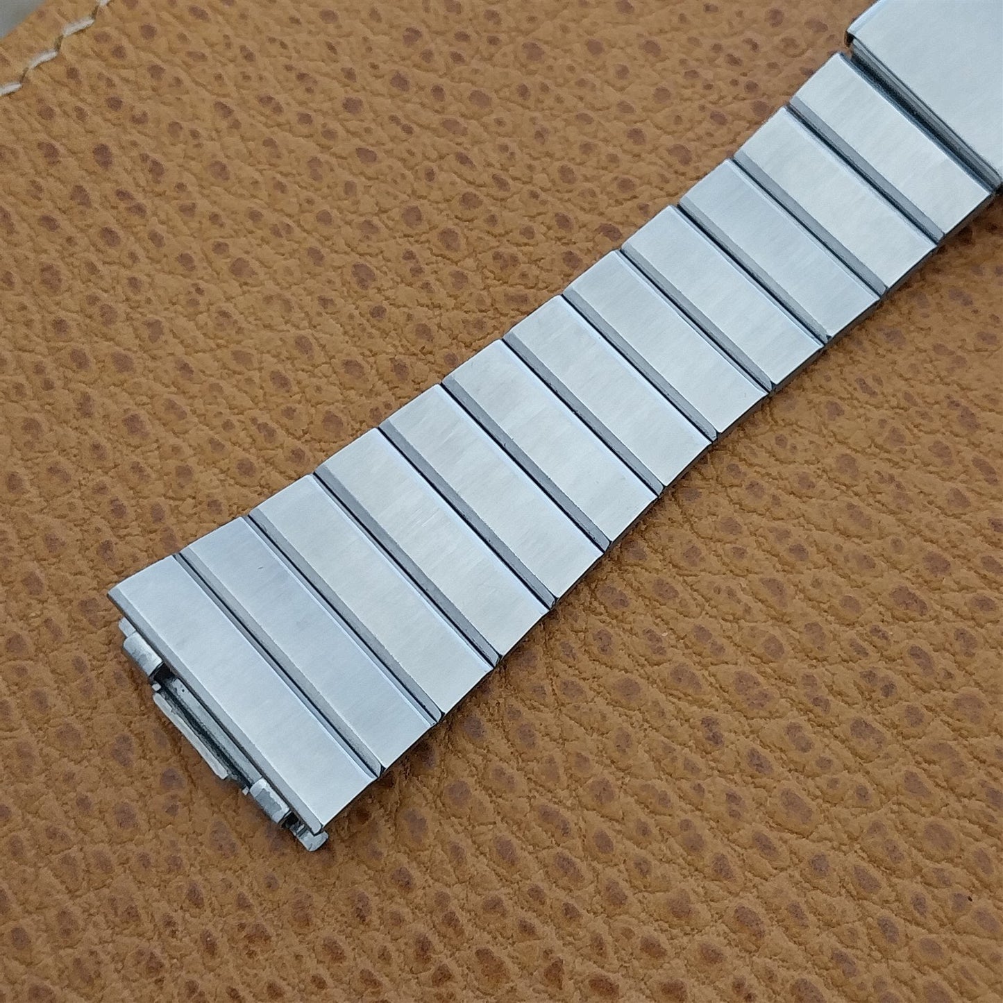 Vintage Caravelle Bulova 17mm Flared Classic Stainless Steel Watch Band