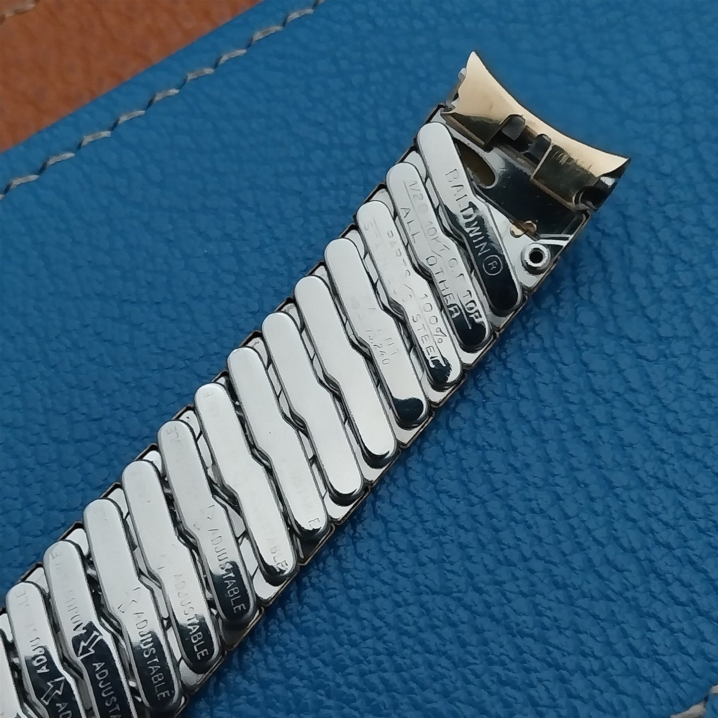 5/8" Baldwin Yellow Gold-Filled Classic Stretch Unused 1960s Vintage Watch Band