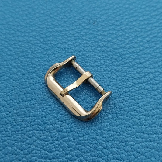 5/8" 16mm Stylized Deco Gold-Tone Unused 1950s Vintage Watch Band Buckle