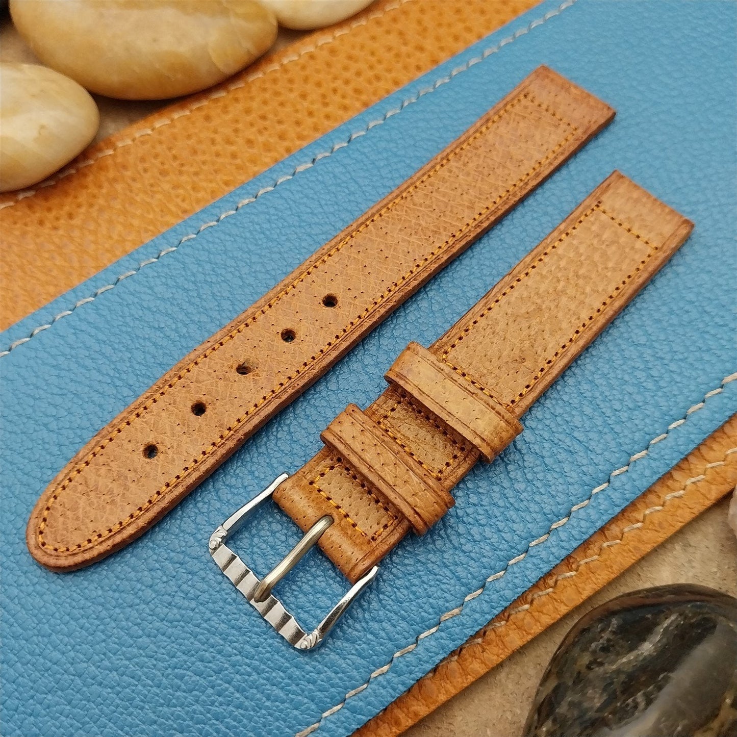 5/8" Occupied Japan Pigskin nos Unused 1940s-1950s Vintage Watch Band