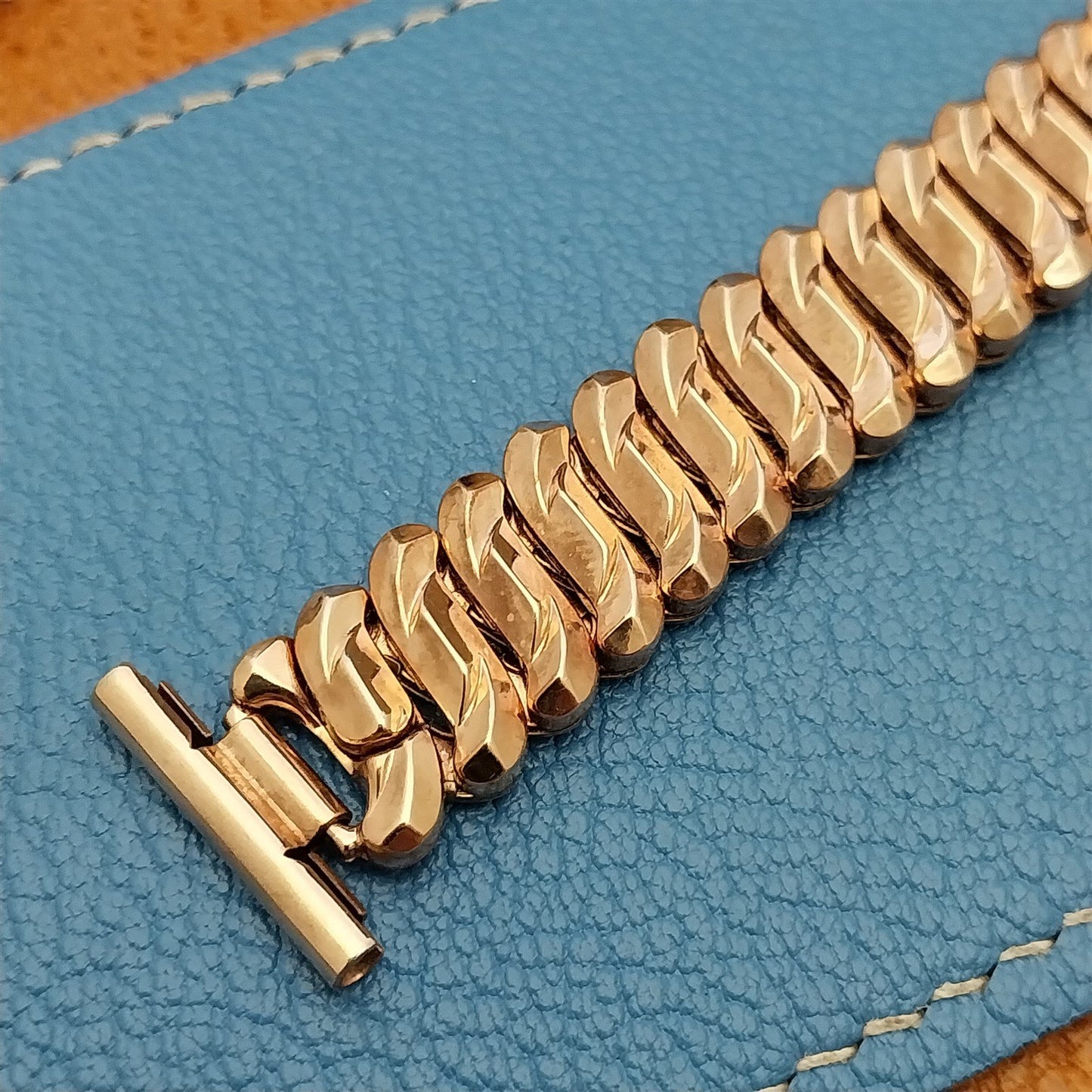 Vintage Rose Gold Filled Short Expansion Marvel Classic 1940s Unused Watch Band