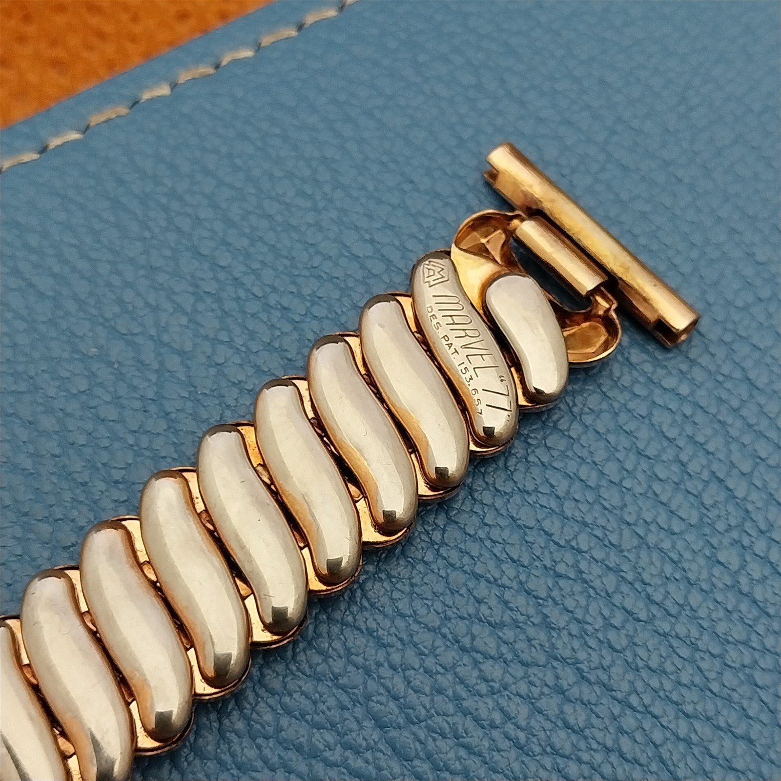 Vintage Rose Gold Filled Short Expansion Marvel Classic 1940s Unused Watch Band