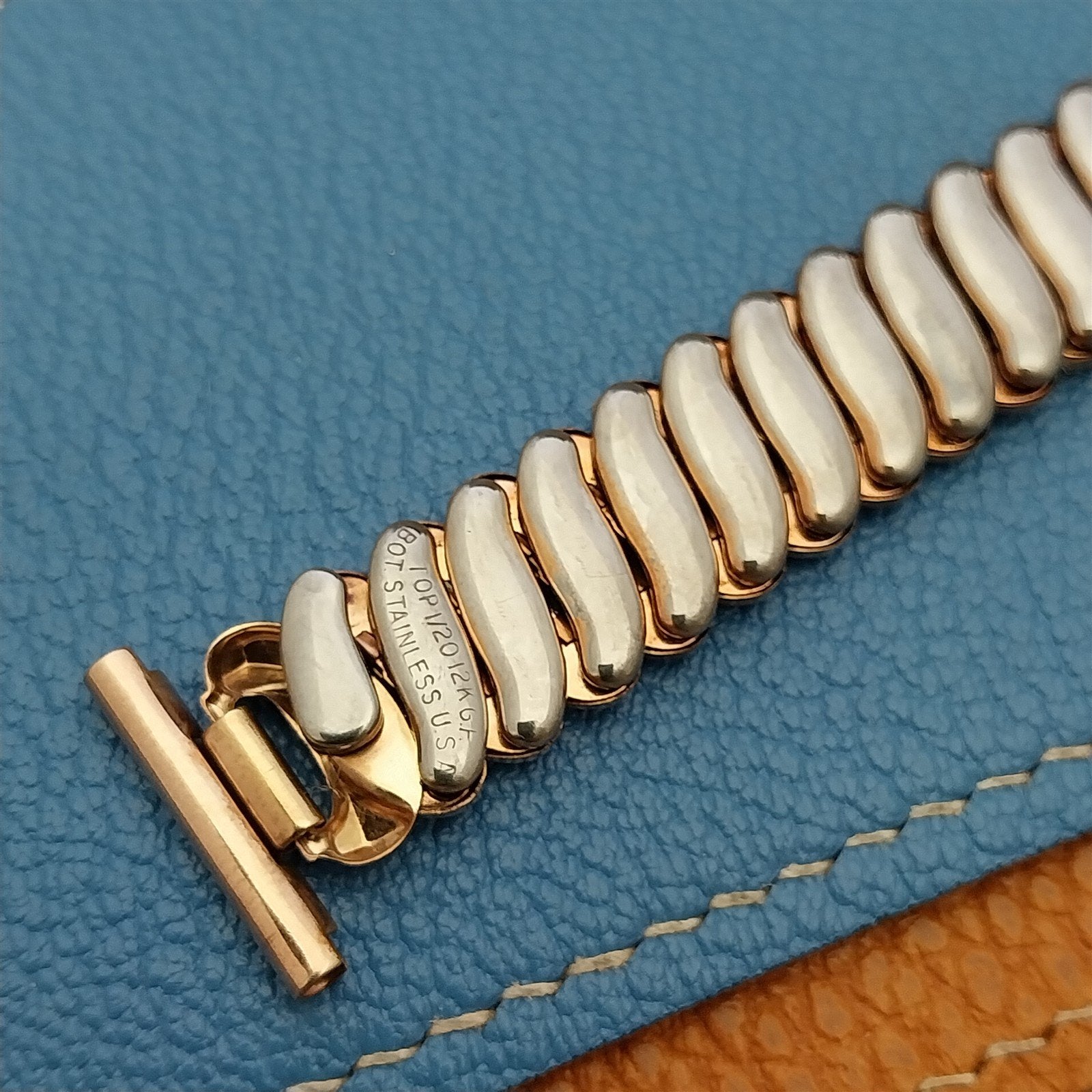 Vintage Rose Gold Filled Short Expansion Marvel Classic 1940s Unused Watch Band