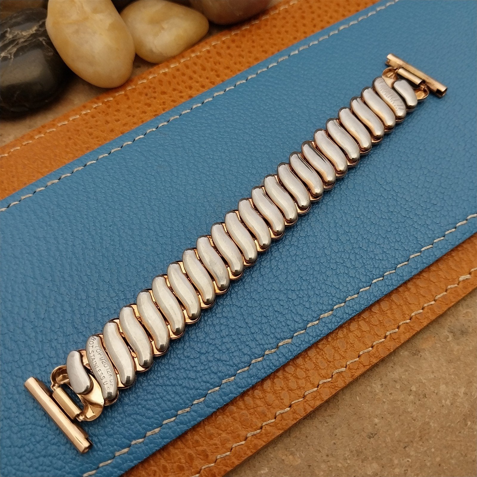 Vintage Rose Gold Filled Short Expansion Marvel Classic 1940s Unused Watch Band