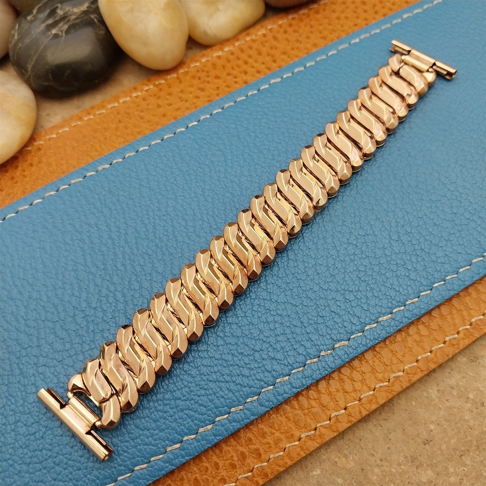 Vintage Rose Gold Filled Short Expansion Marvel Classic 1940s Unused Watch Band