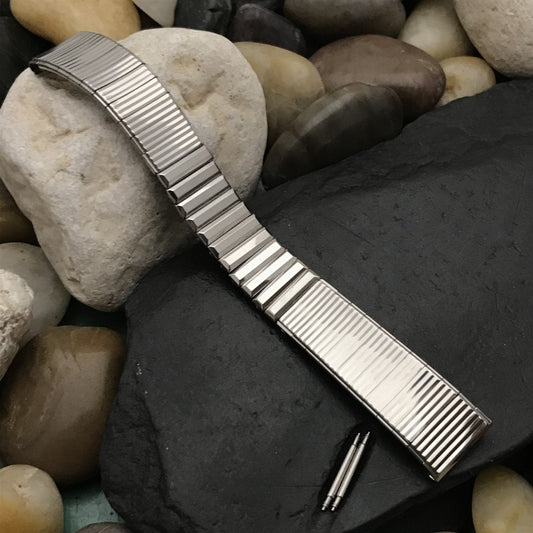 17.2mm Kreisler 11/16" Stainless Steel Unused Classic 1960s Vintage Watch Band