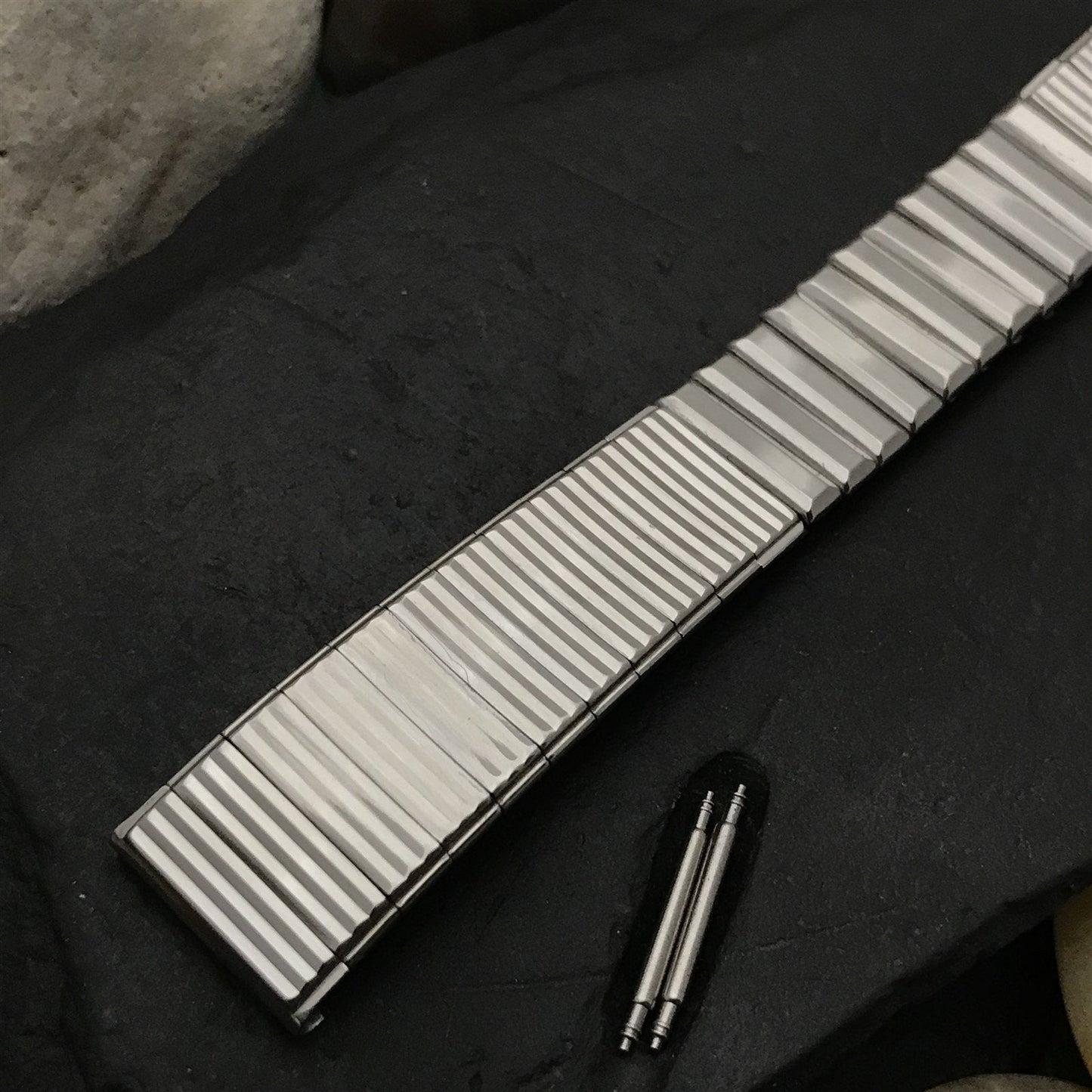 17.2mm Kreisler 11/16" Stainless Steel Unused Classic 1960s Vintage Watch Band