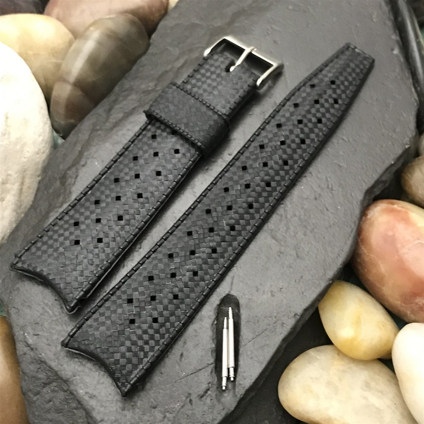 22mm Genuine Tropic Black Diver Swiss Diver Unused 1960s Vintage Watch Band