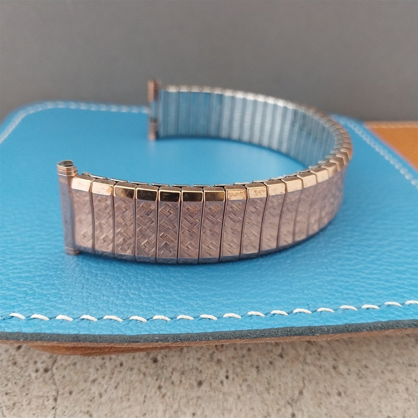 1967 10k Rose Gold-Filled Speidel Fairway Classic Stretch nVintage Watch Band