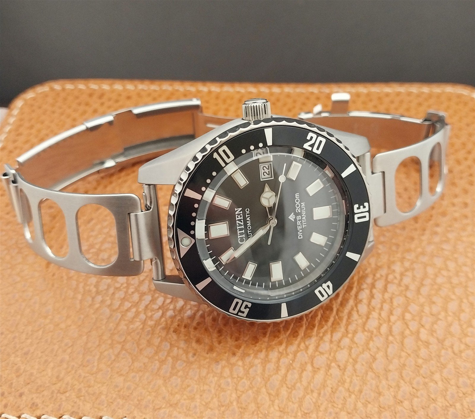 Bracelet De Montre Expandro Vintage 19-20 Mm En Acier Inoxydable Argenté - Occasion