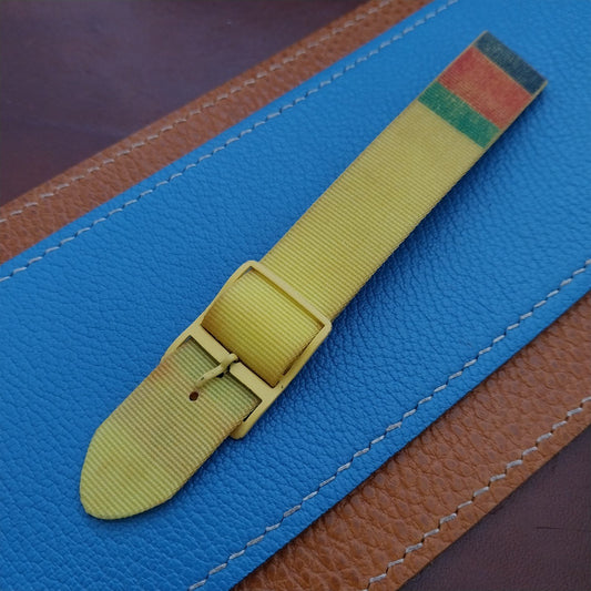 18mm John Weitz Nylon Classic Single Pass Unused 1990s Vintage Watch Strap