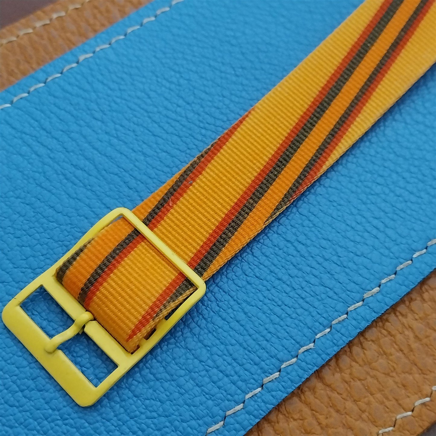 18mm John Weitz Nylon Classic Single Pass Unused 1990s Vintage Watch Strap