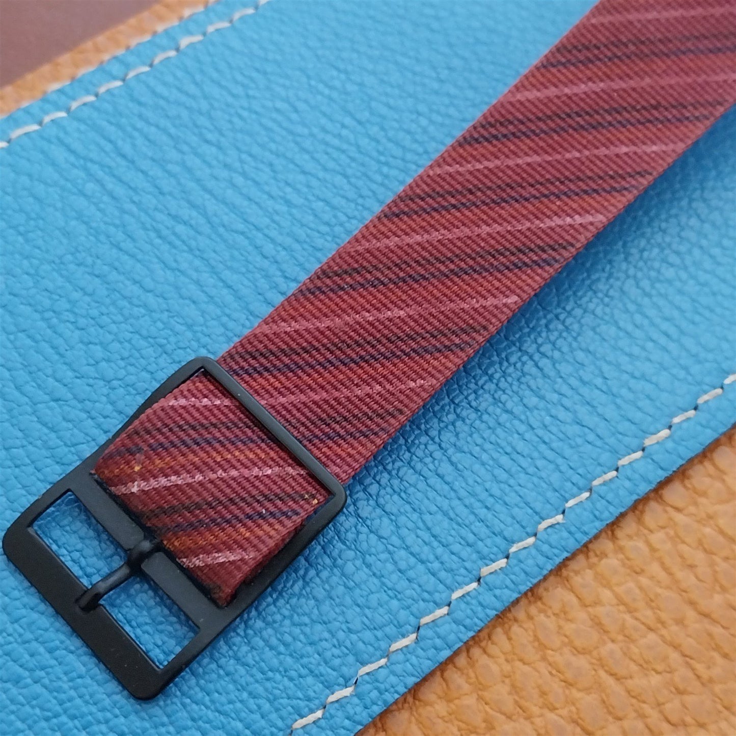 18mm John Weitz Nylon Classic Single Pass Unused 1990s Vintage Watch Strap