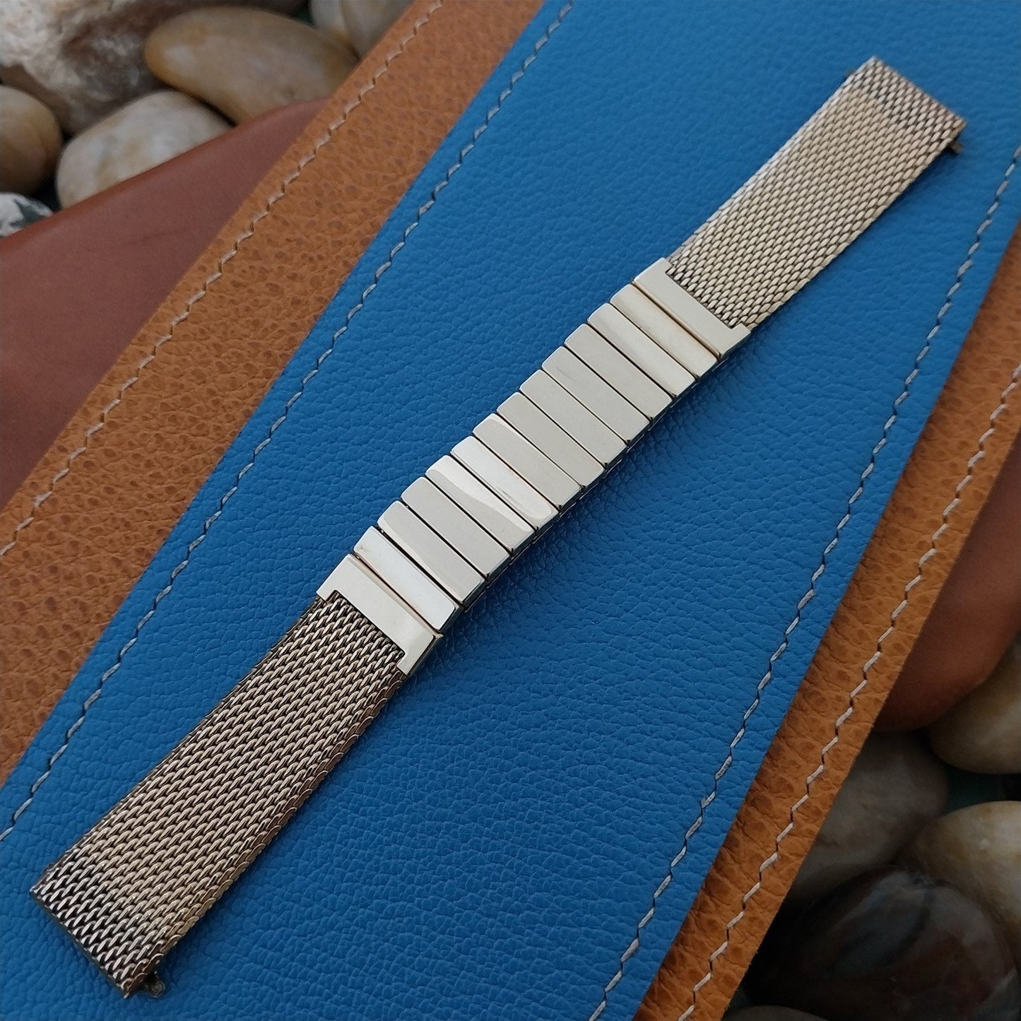 17mm 10k Gold-Filled Mesh Finesse Classic MCM Unused 1960s Vintage Watch Band