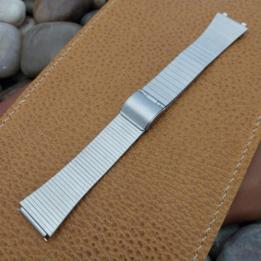 Special Fit 2-Piece Stainless Steel 16mm Flared nos Unused Vintage Watch Band