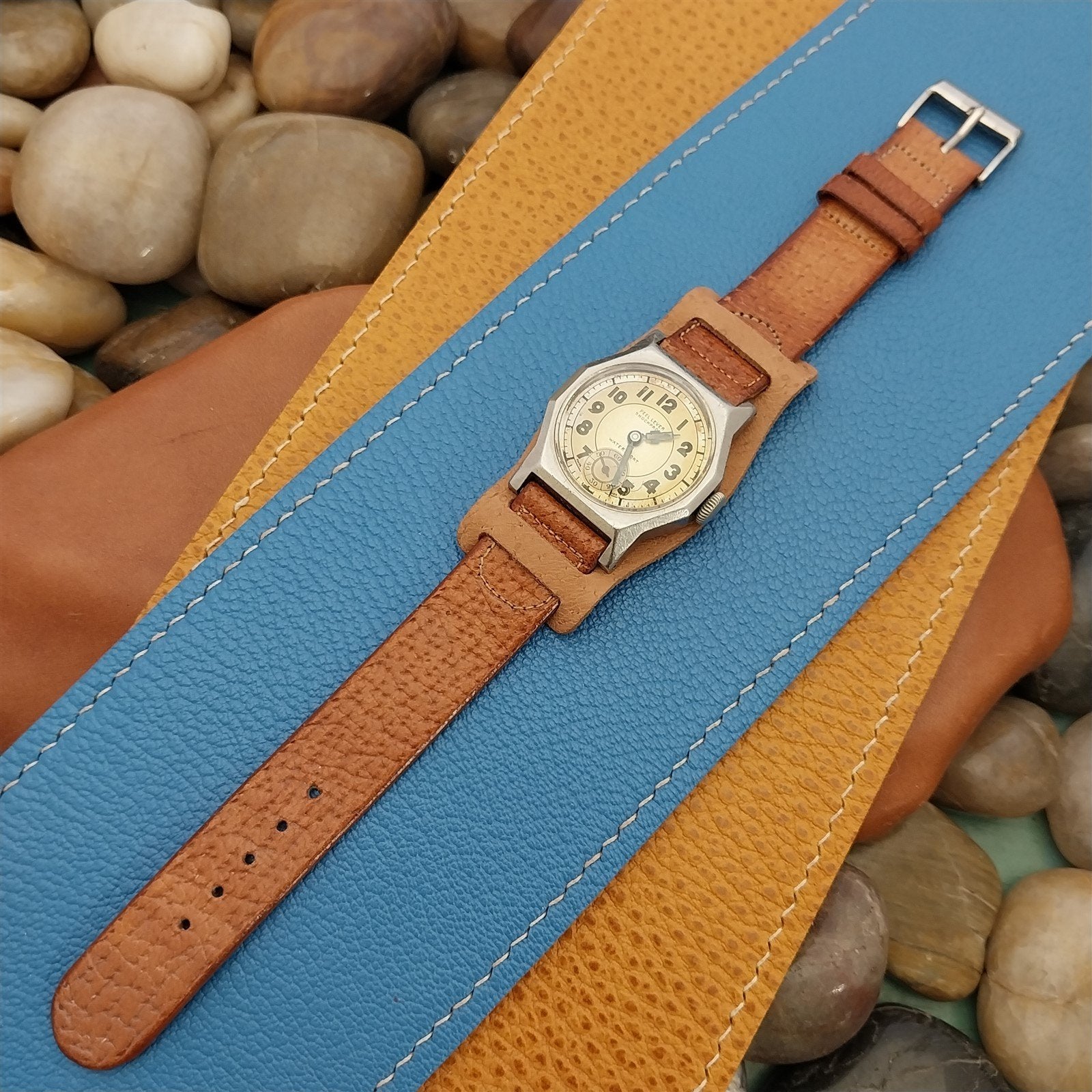 5/8" 16mm Vintage Style Bund Pad Veg-Tanned Pigskin USA Made