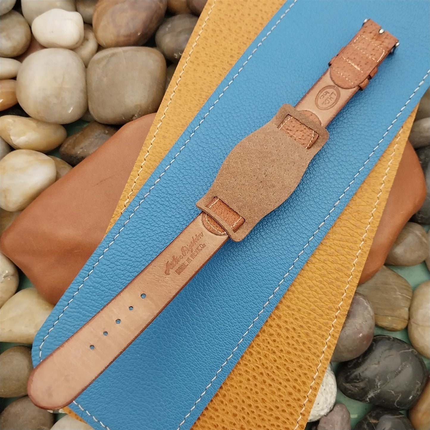 5/8" 16mm Vintage Style Bund Pad Veg-Tanned Pigskin USA Made