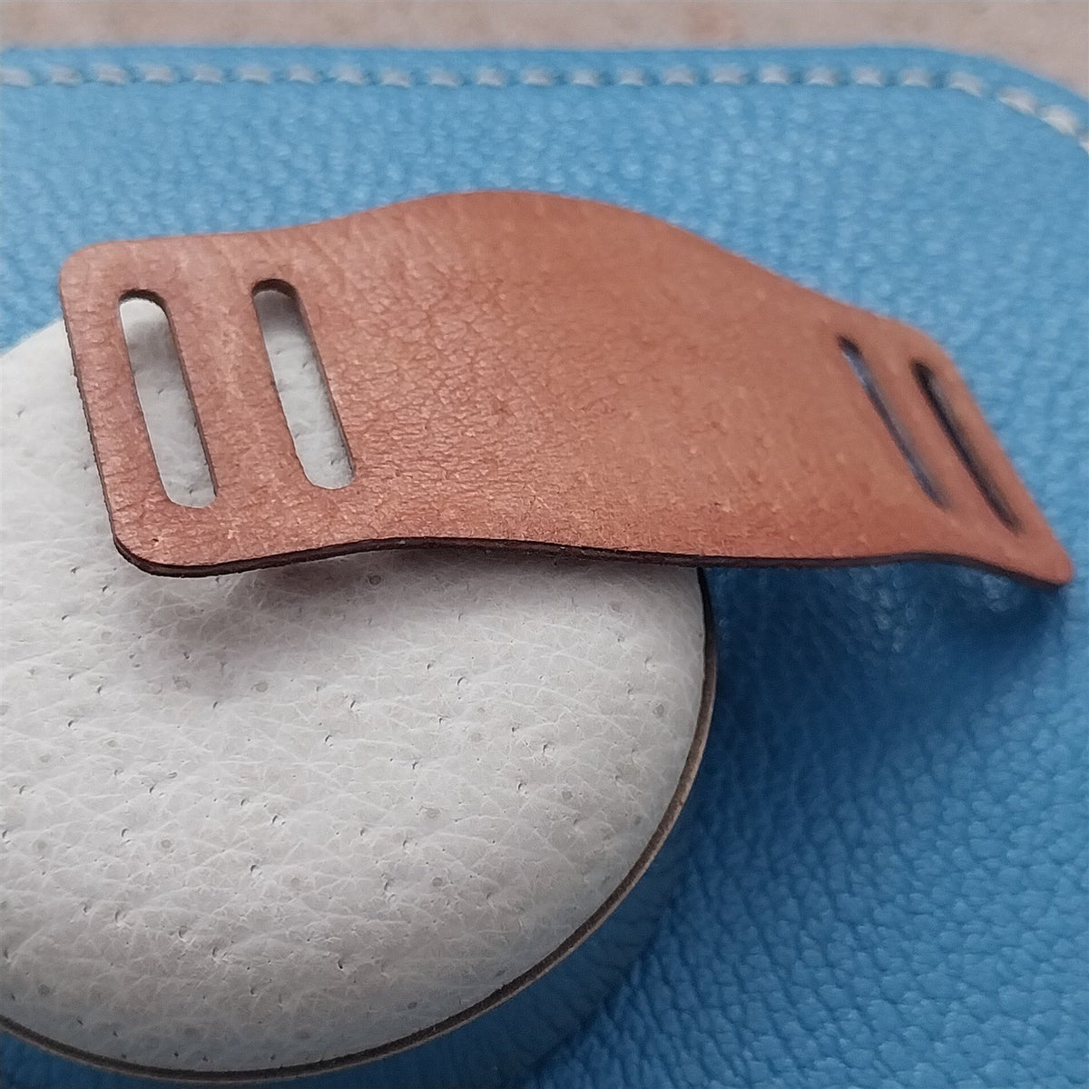 14mm 15mm 16mm Watch Strap Bund Pad Vintage Style Veg-Tan Pigskin