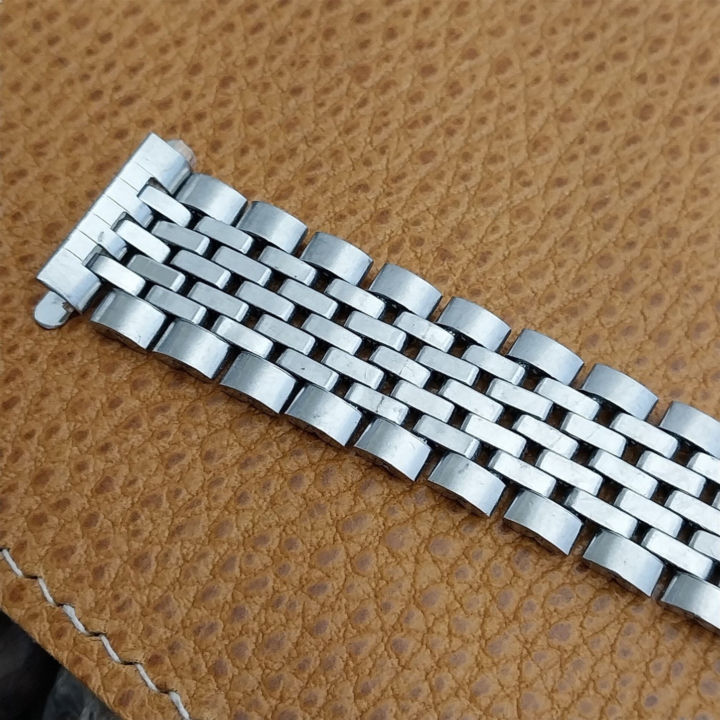 18mm Beads of Rice Jules Jurgensen Swiss Stainless Steel Vintage Watch Band