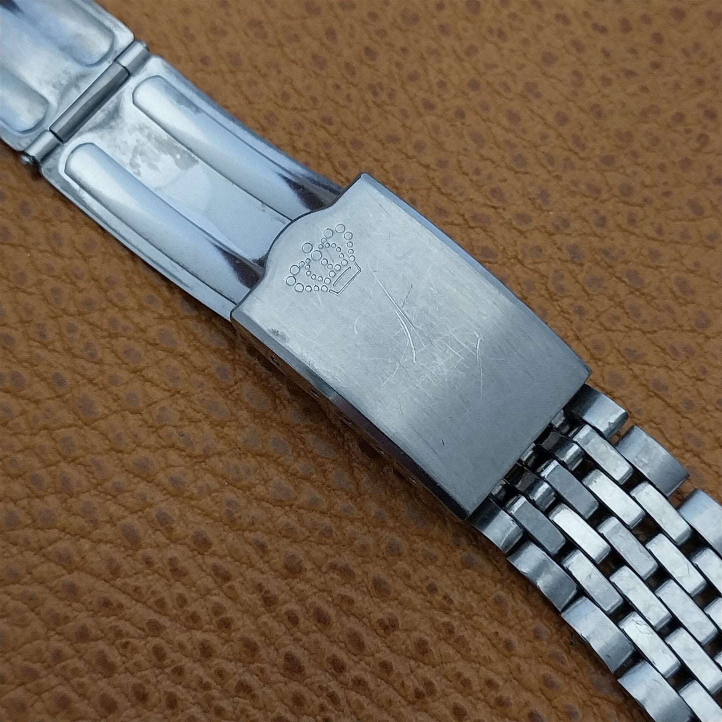 18mm Beads of Rice Jules Jurgensen Swiss Stainless Steel Vintage Watch Band