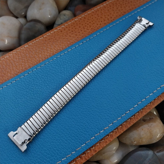 5/8" Bliss USA 10k White Gold-Filled Sterling Wire Lug Unused Vintage Watch Band