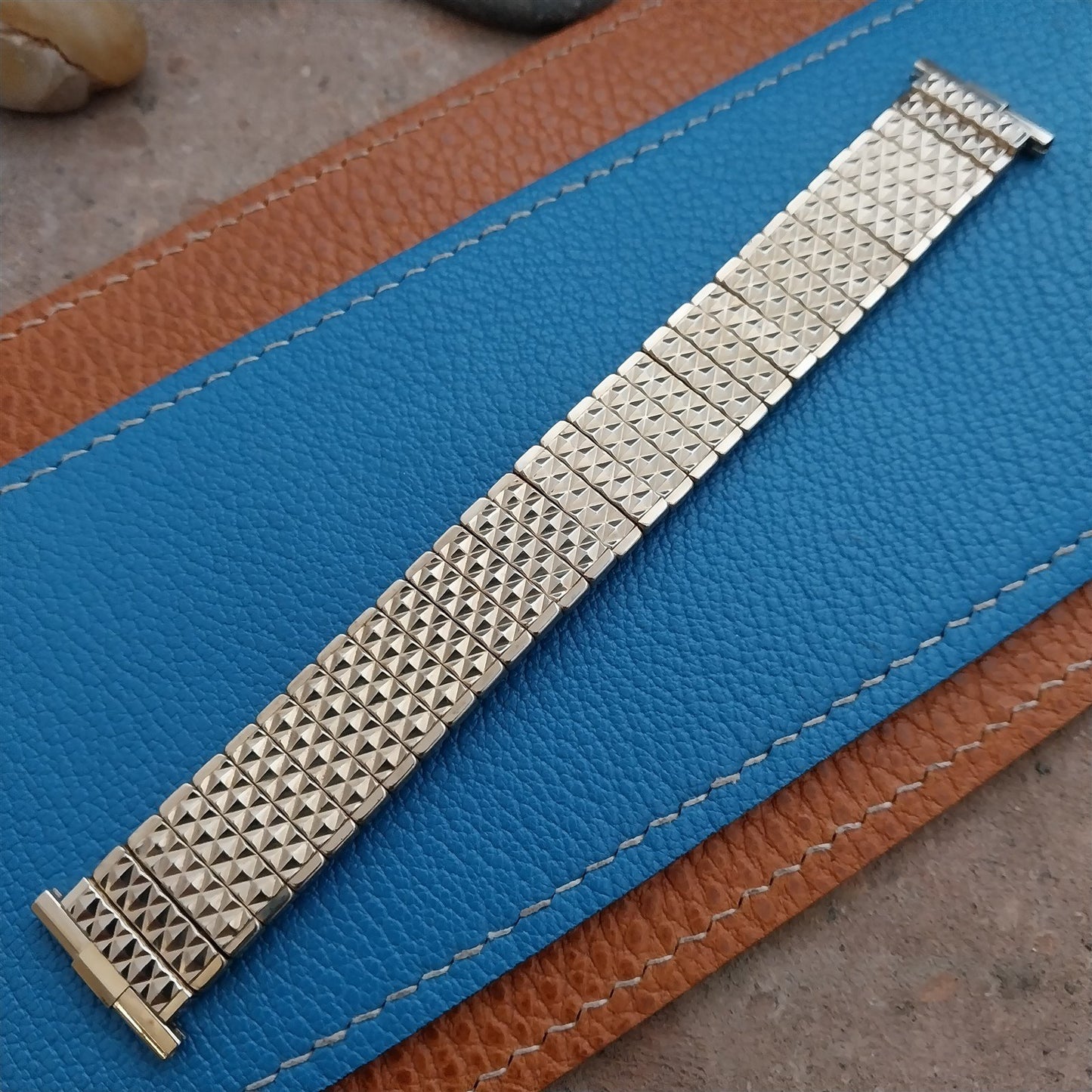 mcm 10k Yellow Gold-Filled 19mm Baldwin Bowles Unused 1960s Vintage Watch Band