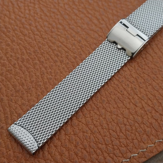 14mm Womens Stainless Steel Mesh Classic Unused nos Vintage Watch Band