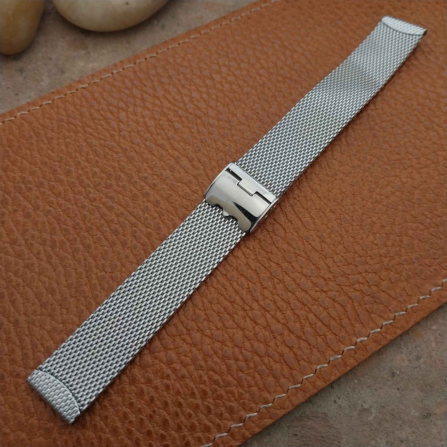 14mm Womens Stainless Steel Mesh Classic Unused nos Vintage Watch Band