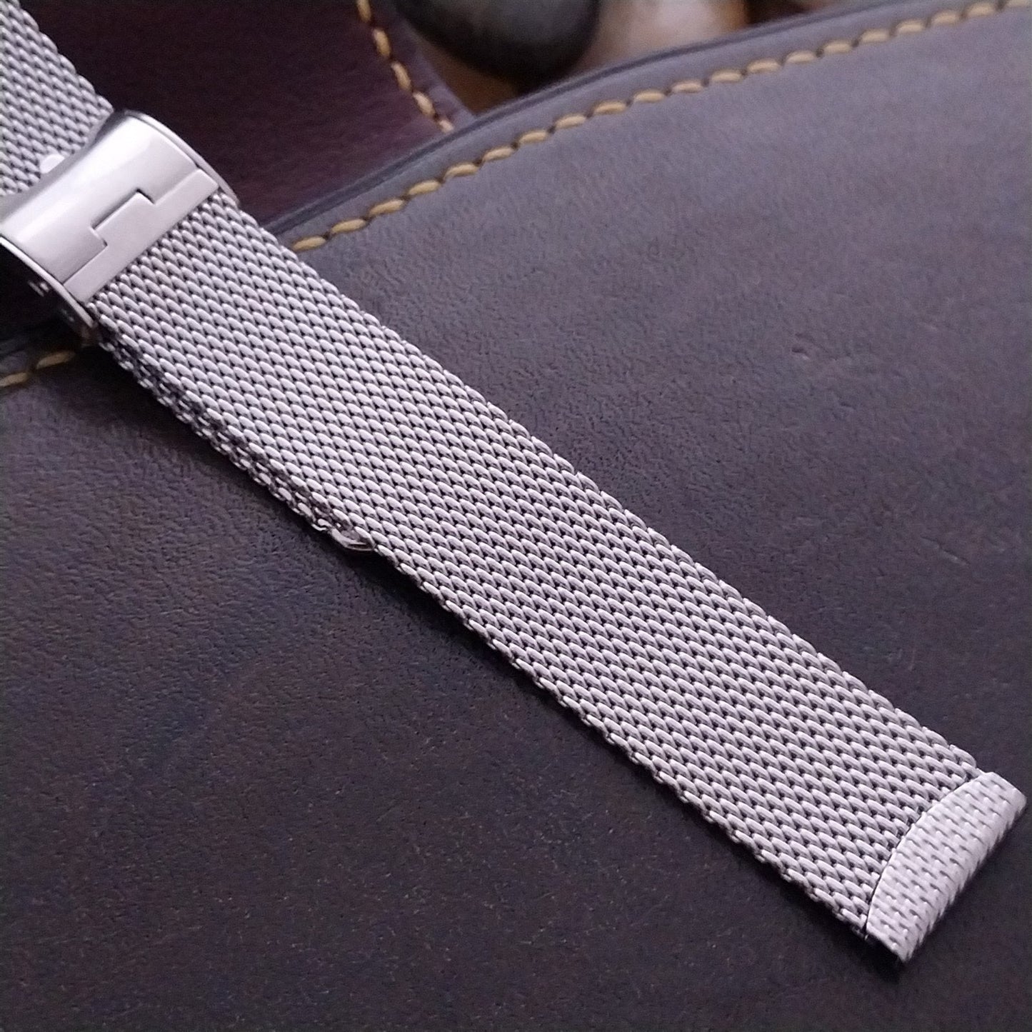 14mm Womens Stainless Steel Mesh Classic Unused nos Vintage Watch Band