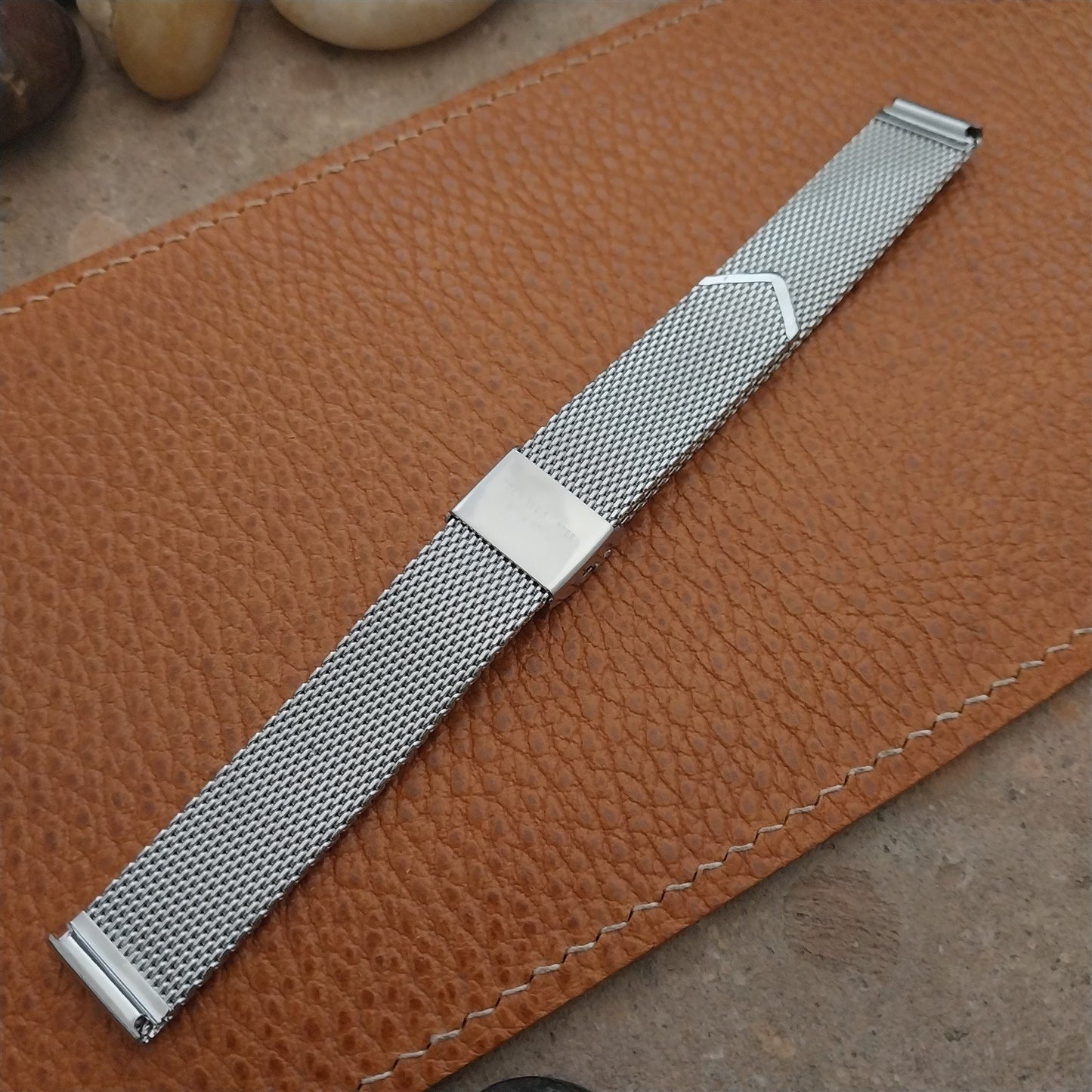 14mm Womens Stainless Steel Mesh Classic Unused nos Vintage Watch Band