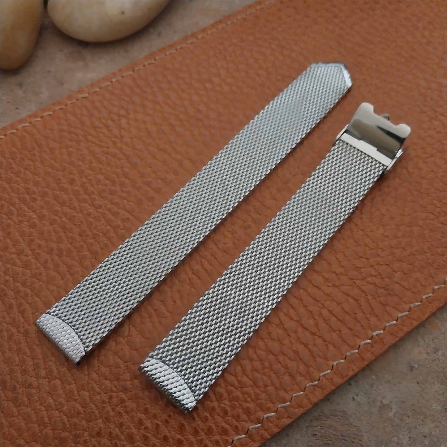 14mm Womens Stainless Steel Mesh Classic Unused nos Vintage Watch Band