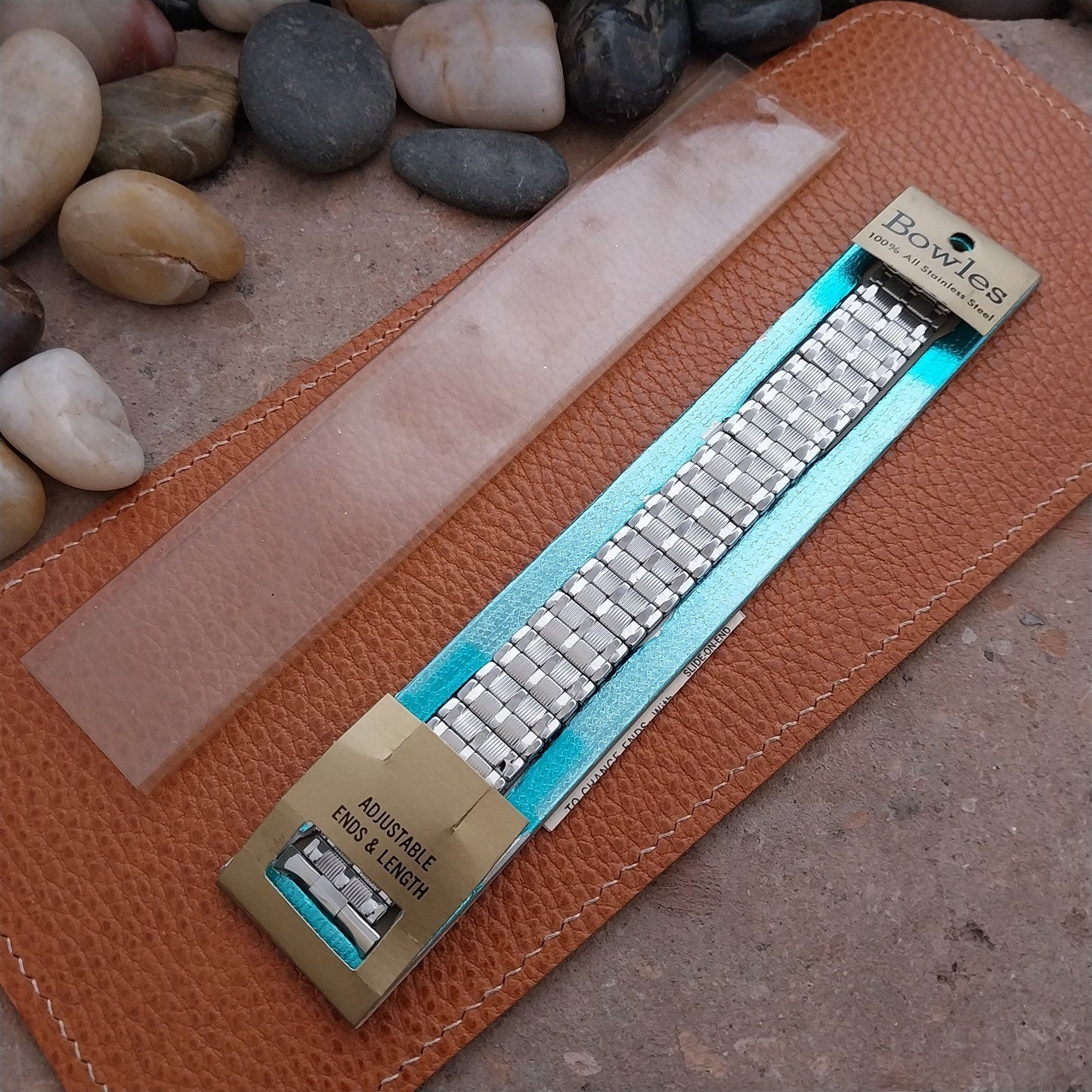 16mm 18mm 19mm Stainless Steel Expansion Baldwin nos 1960s Vintage Watch Band