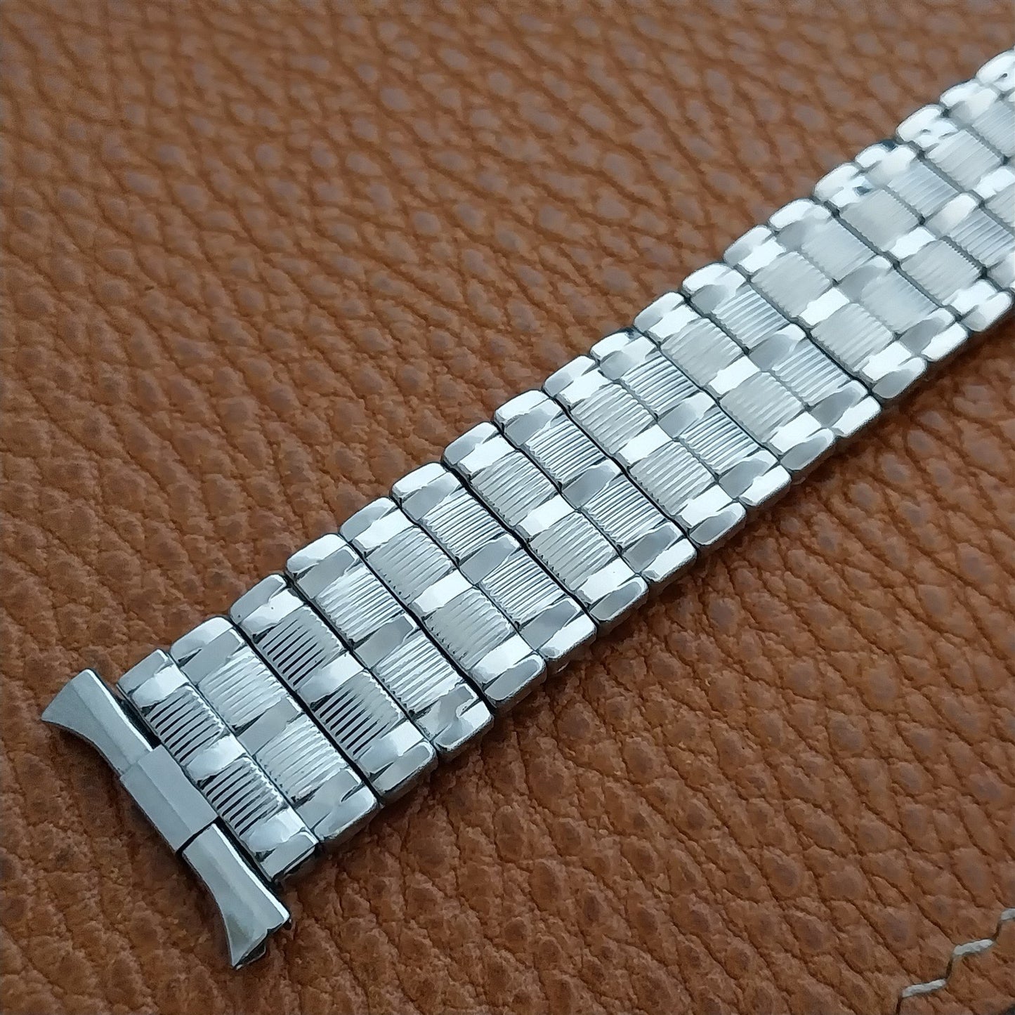 16mm 18mm 19mm Stainless Steel Expansion Baldwin nos 1960s Vintage Watch Band