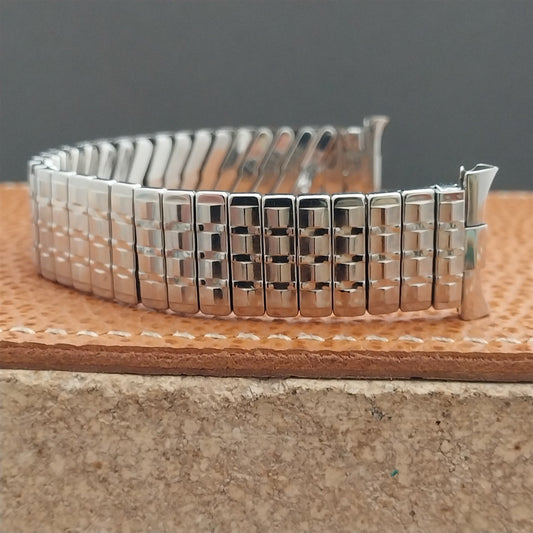16mm 18mm 19mm Stainless Steel Expansion Baldwin nos 1960s Vintage Watch Band