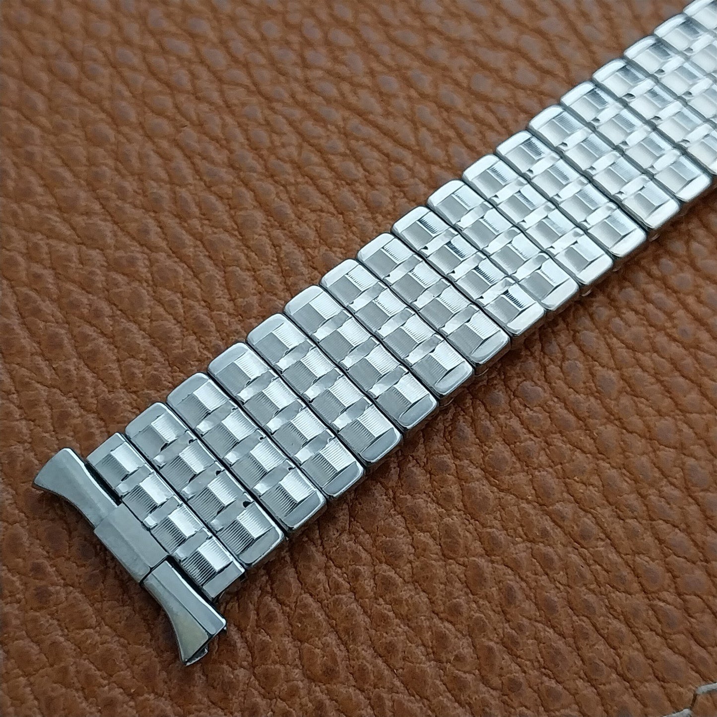 16mm 18mm 19mm Stainless Steel Expansion Baldwin nos 1960s Vintage Watch Band