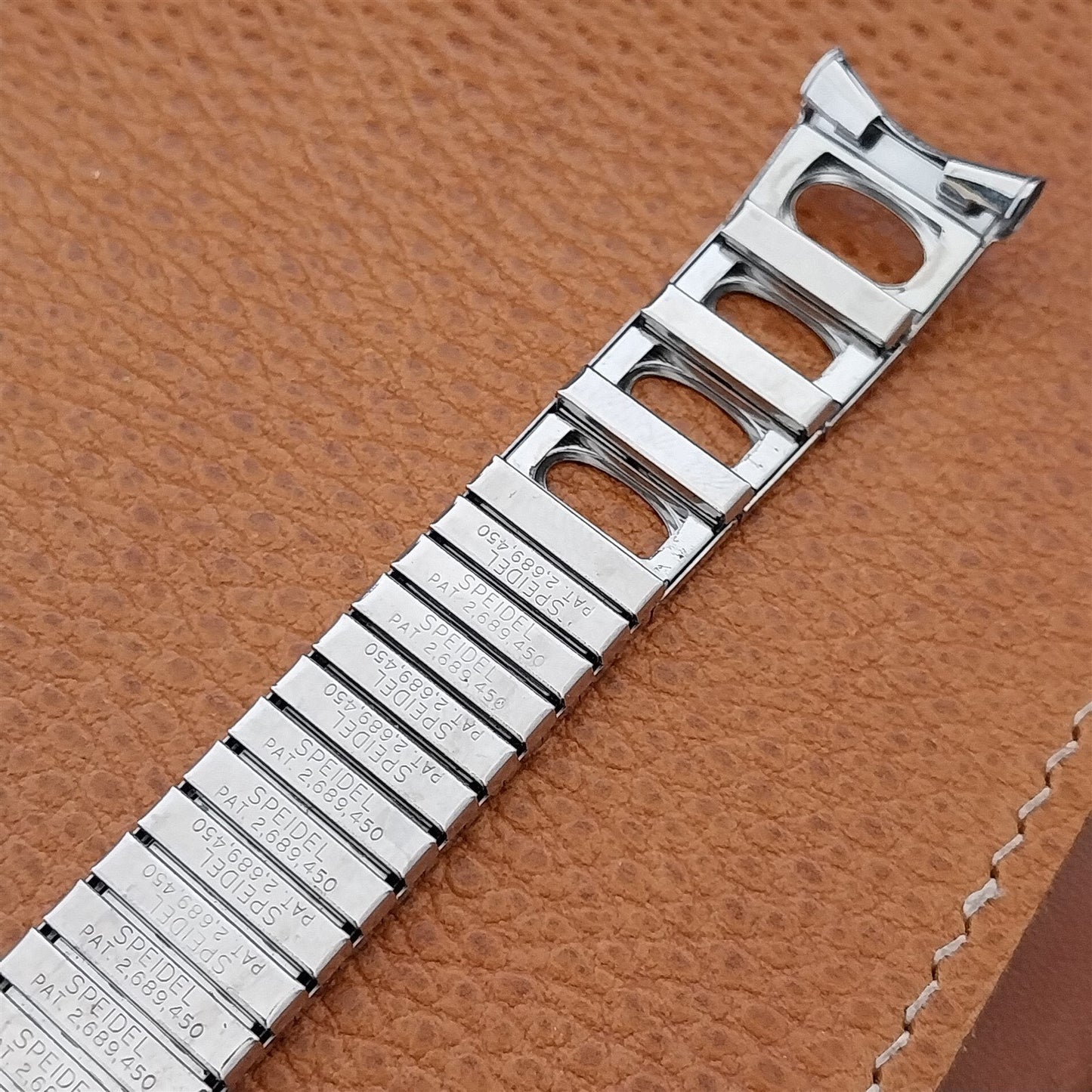 Speidel MACH 1 Stainless Steel 19mm 18mm nos Unused 1970 Vintage Watch Band