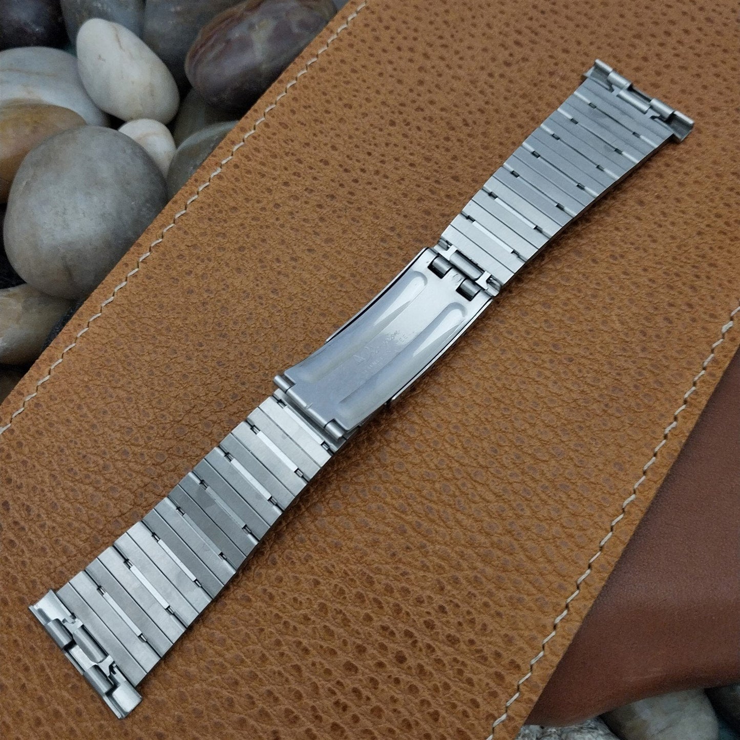 25mm 24mm 22mm JB Champion 1970s Stainless Steel Bar-Link nos Vintage Watch Band