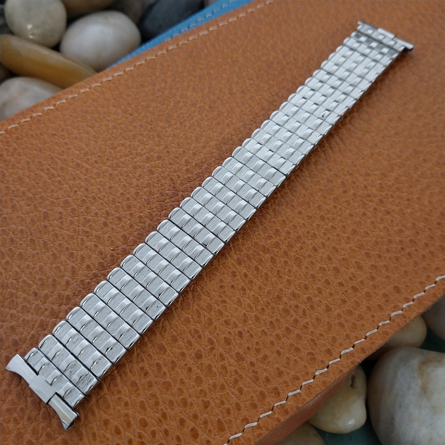 16mm 18mm 19mm Stainless Steel Expansion Baldwin Unused 1960s Vintage Watch Band