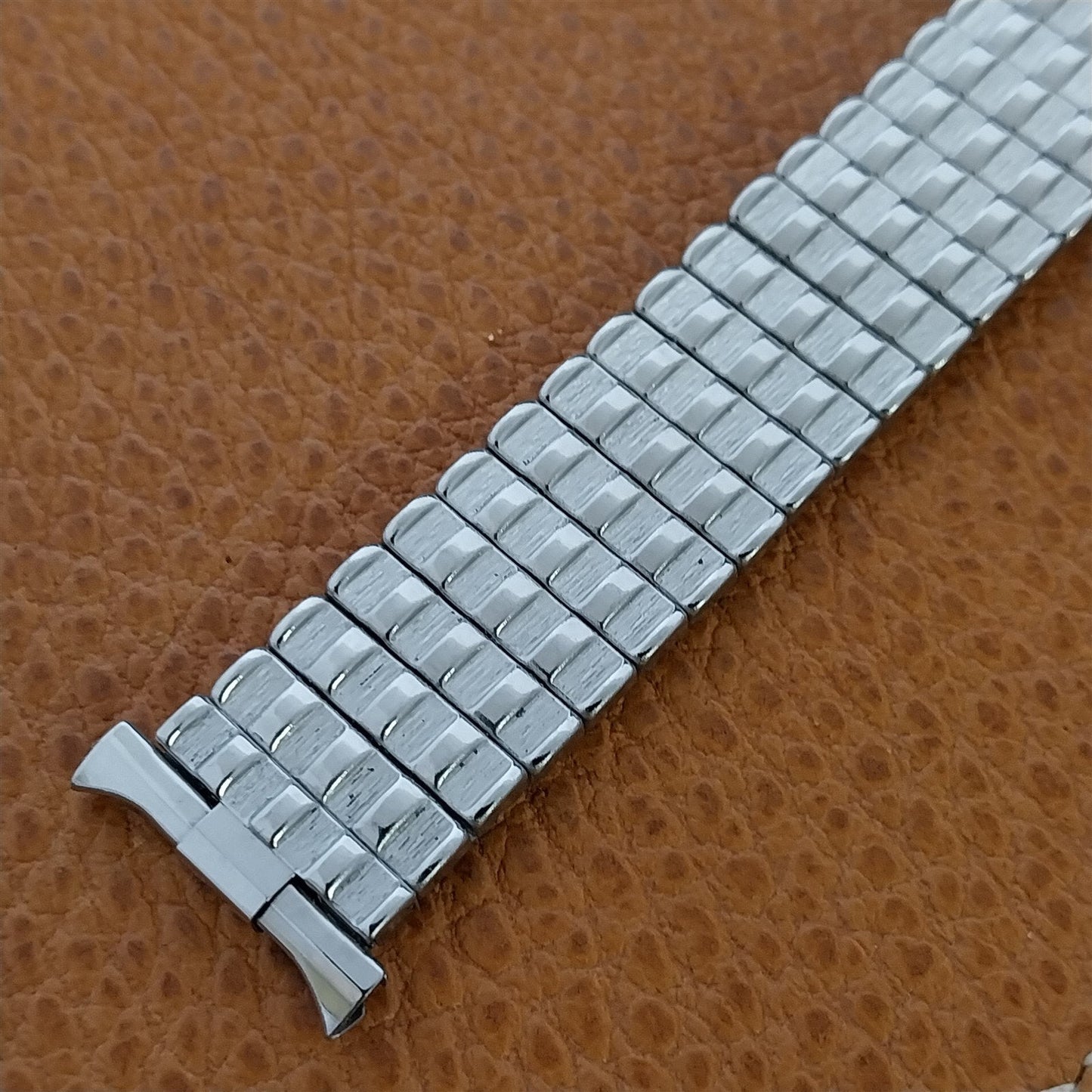 16mm 18mm 19mm Stainless Steel Expansion Baldwin Unused 1960s Vintage Watch Band