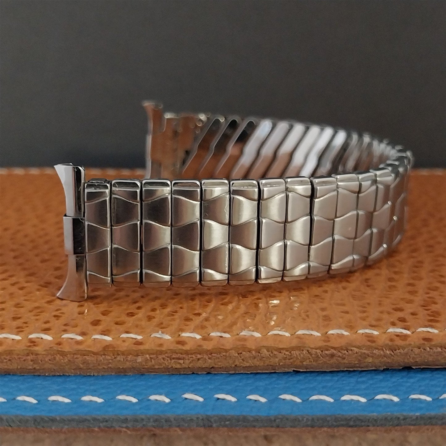 16mm 18mm 19mm Baldwin Stainless Steel Expansion Unused 1960s Vintage Watch Band