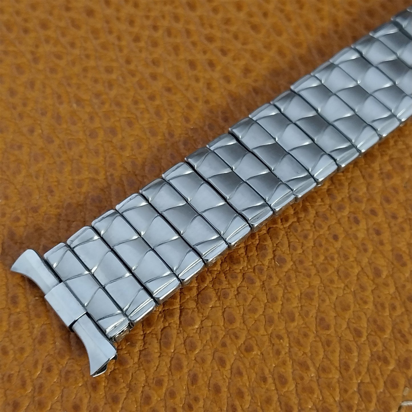 16mm 18mm 19mm Baldwin Stainless Steel Expansion Unused 1960s Vintage Watch Band