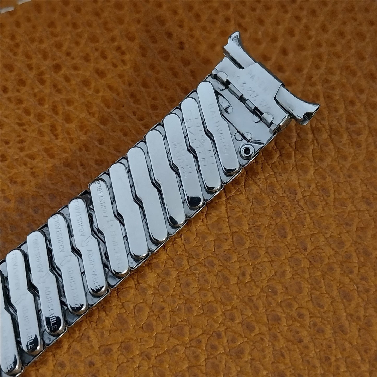 16mm 18mm 19mm Baldwin Stainless Steel Expansion Unused 1960s Vintage Watch Band