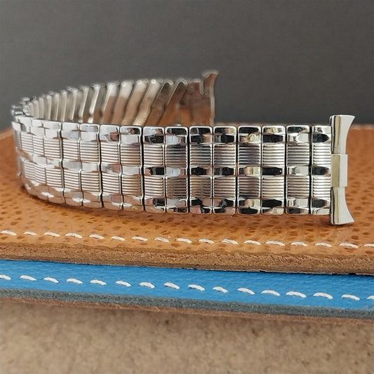 16mm 18mm 19mm Baldwin Stainless Steel Expansion Unused 1960s Vintage Watch Band