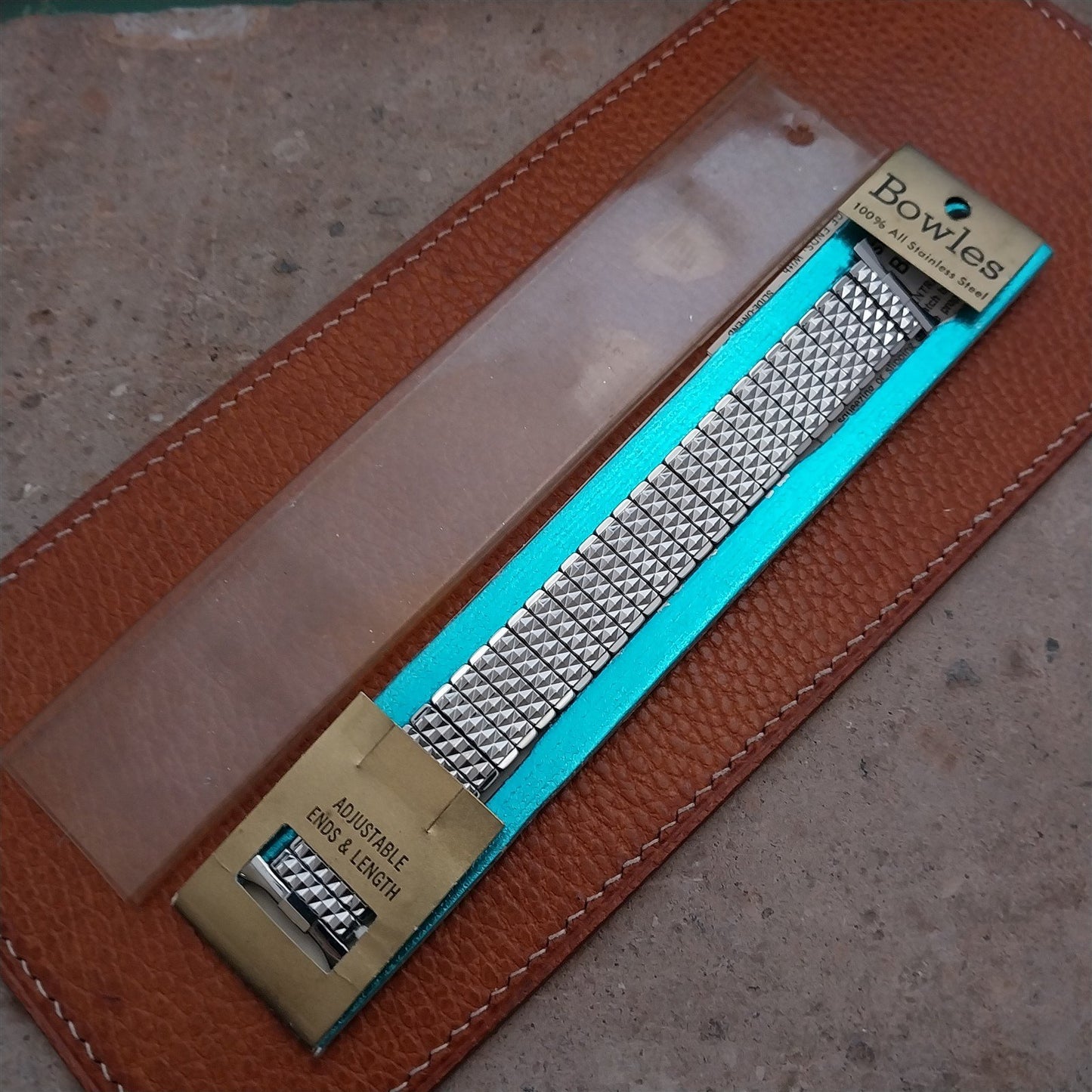 16mm 18mm 19mm Baldwin Stainless Steel Expansion Unused 1960s Vintage Watch Band